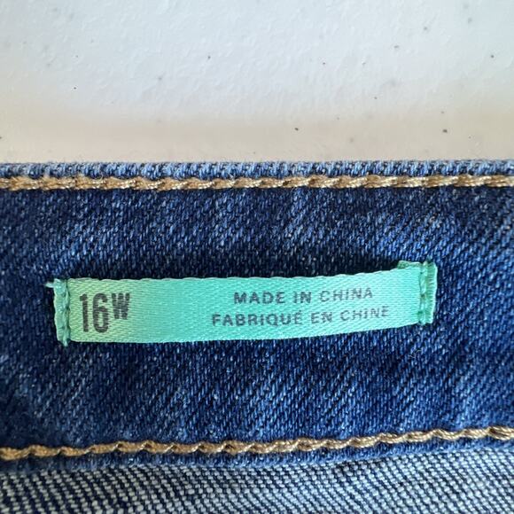 Maeve by Anthropologie Jeans Womens 16W Blue Wide Leg Denim 16 plus OP1454557 - Picture 8 of 12